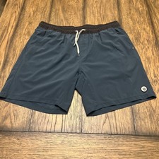 Vuori Shorts Men’s XXL Blue Kore Lined 4-Way Performance Training Gym Beach…B42