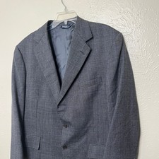 Polo Ralph Lauren Blazer Mens 42 Gray Wool Vintage USA