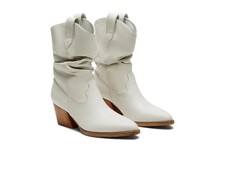 Steve Madden Women's Taos Bone Leather Boots 7.5 BNIB
