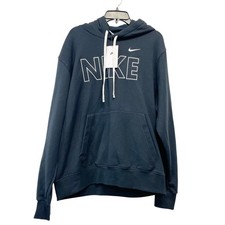 Nike Men's Black Sportswear Club Fleece Pullover Hoodie Size L