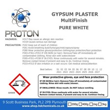 Snow White Gypsum Plaster Multi Finish Repair Filler Reinforced With Polymers