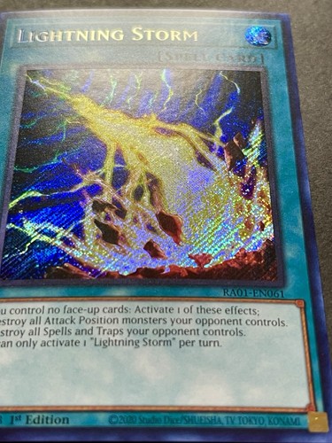 3x Lightning Storm | RA01-EN061 | Secret Rares | NM | 1st Edition | YuGiOh! - Picture 11 of 11