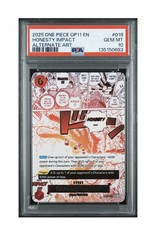 Honesty Impact Manga Event OP11-018 A Fist of Divine Speed One Piece TCG PSA 10