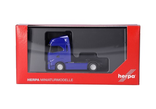 Herpa 319461-002 Iveco S-Way MY24 camion motrice blu 2 assi per diorama H0 1:87 | Condition: Nuovo