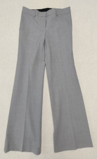 NWT Theory gray Light Nickel wool blend wide leg Emery slacks pants womens 6