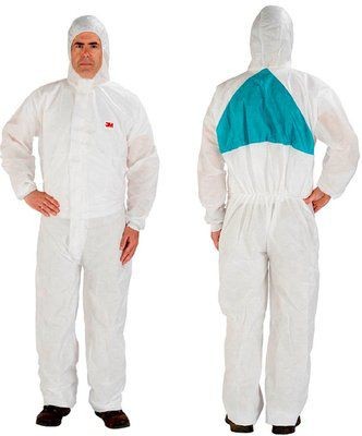 3M 4520 Protective Disposable Coverall White Size XL