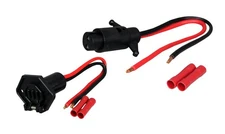 Boat Trolling Motor Plug & Socket Set 2-Wire 8 Gauage 12V