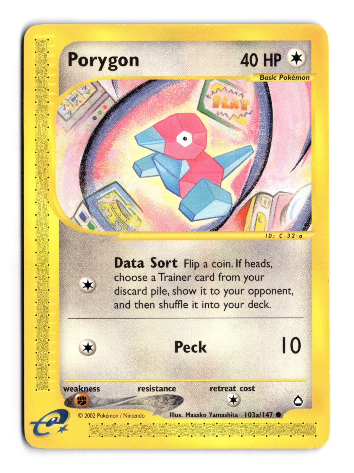 Porygon (103a) Common Aquapolis 103a/147 NM