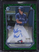 2026 Bowman Blaine Bullard Chrome Prospect Autographs Green Grass Refractor #/99