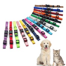 Puppy ID Collars,15 PCS Identification Soft Nylon Puppy Collars, Adjustable B...