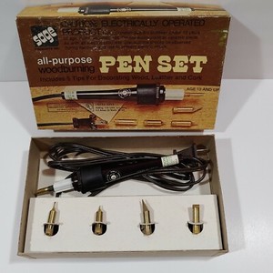 Sage All Purpose Woodburning Pen Set Box 5 Tips in Original Box