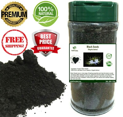Black Cumin Seed POWDER GROUND NIGELLA SATIVA Raw Pure Natural Semilla Comino