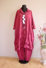 Moonshine Fashion° Lagenlook Blusen Mantel Taschen Cut Out´s ~ Beere ~  2