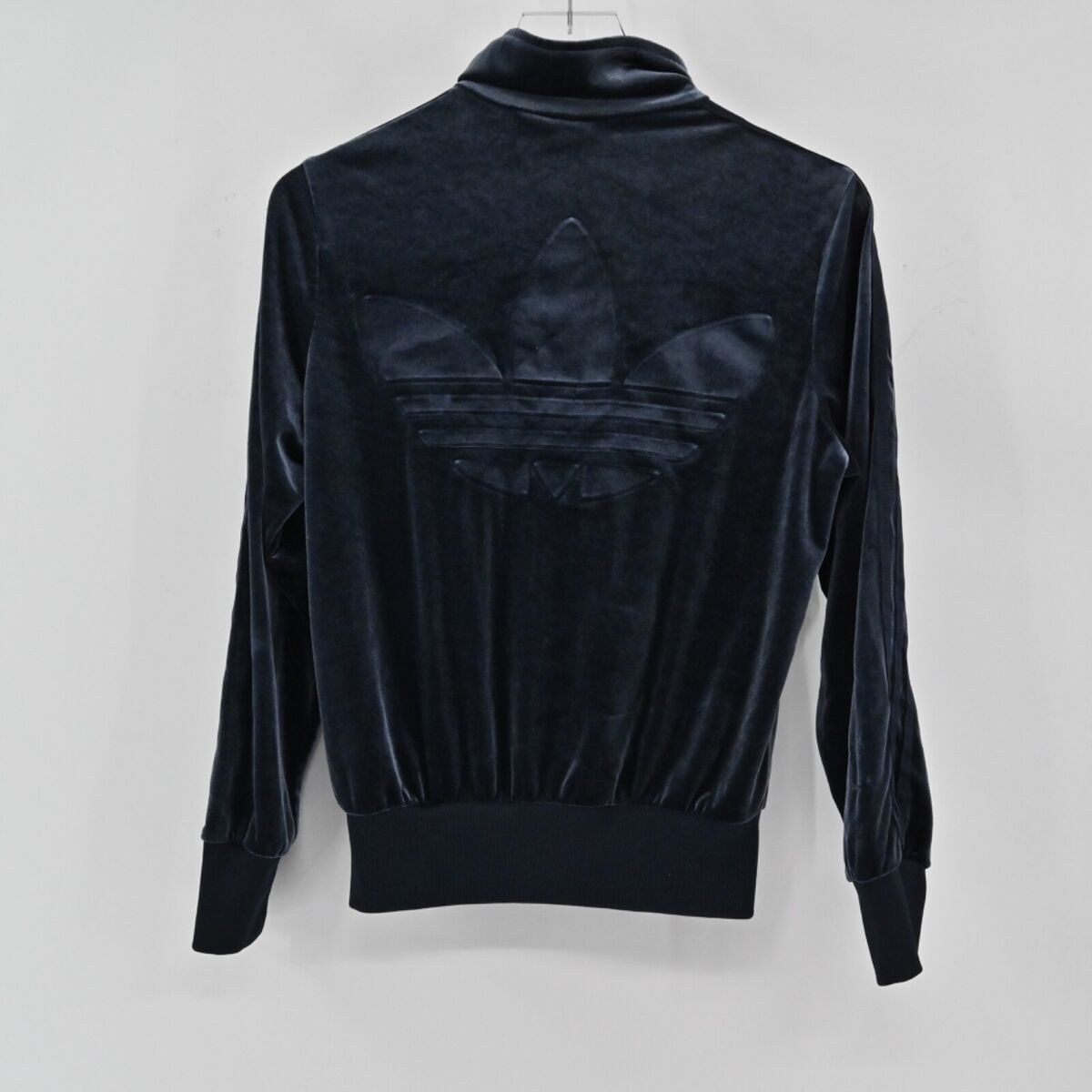 ADIDAS Jacket Womens Size S Blue Luxe Velvet Firebird ADIDAS Jacket Womens Size S Blue Luxe Velvet Firebird
