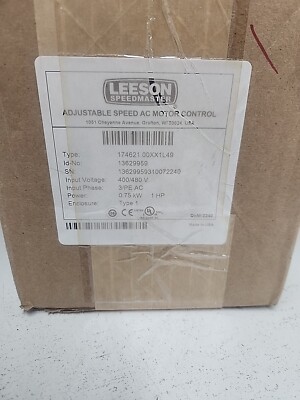 Leeson Speedmaster ADJ Speed AC Motor Control 174621.00  3 Ph 1 Hp *NOS*