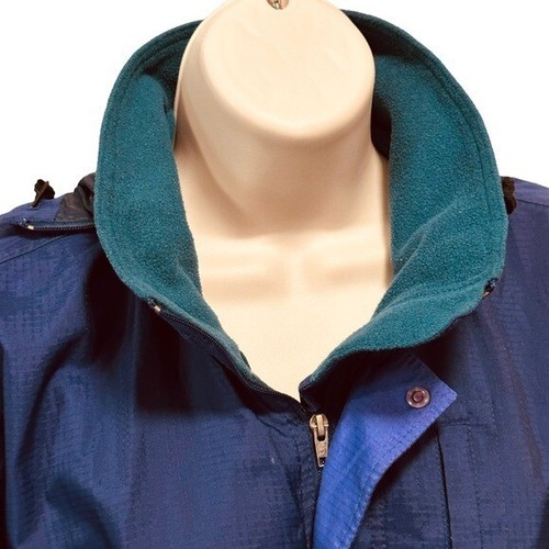 Vintage PATAGONIA M's Ascensionist Jacket Blue Lined Hooded Windbreaker X-Small - Picture 8 of 11