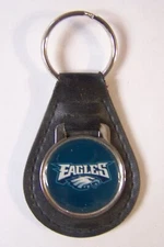 Philadelphia Eagles leather NFL key chain