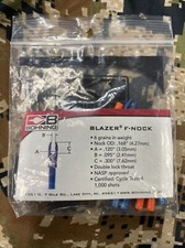 Bohning Archery Blazer F-Nock 6 Grains .168 Double Lock Throat