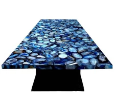 Blue Agate Dining Table Stone Countertop Kitchen Countertop/Slab