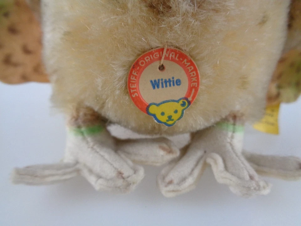 Steiff Eule Wittie 4314,00 KFS 1959 - 1967 14cm (8078) - Bild 2 von 4