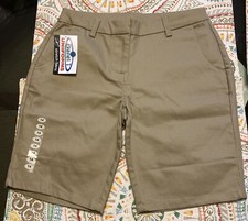 Girls School Uniform Bermuda Shorts Khaki/tan Size 14 Planet t Uniform   NWT