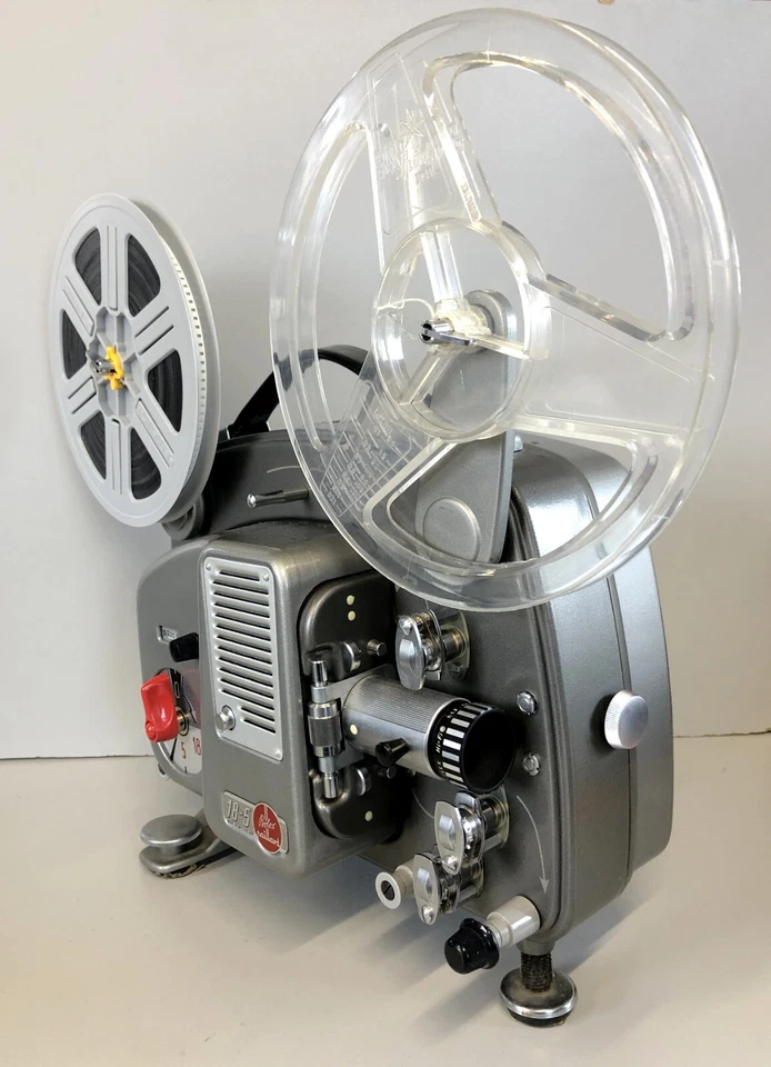 PROIETTORE VINTAGE Projector 18-5 Paillard Bolex 8mm SCHERMO BOBINE FUNZIONANTE! - Immagine 3 di 4