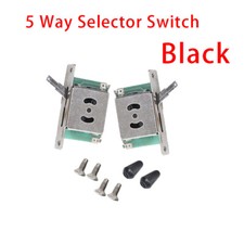 2 Set 5 Way Type Pickup Selector Switch Guitar Black Color For STRAT TELE US
