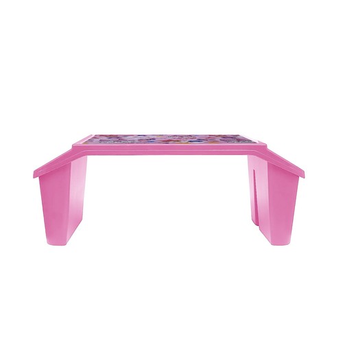 Lap Desk With 3 Storage Compartment Study Table Breakfast Bed Tray For Kids Pink - Picture 5 of 24