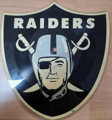 Los Angeles Raiders Picture Disc Shape - The Silver/Black Attack Maxi-Single