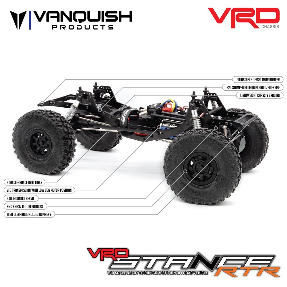 その他 RUVEN LIMITED ver Vanquish Products VRD Stance RTR Portal Axle Comp Rock