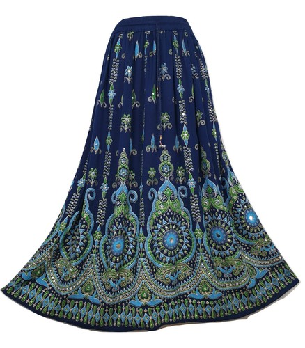 Sequin Party Skirt Summer Bohemian Maxi New Hippie Long 8 10 12 14 16 18 20 22 - Picture 10 of 85