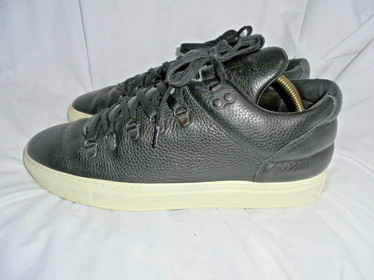 Leather Sneakers Filling Pieces Trainers Sale FILLING PIECES MEN BLACK  LEATHER LACE UP TRAINERS SIZE UK
