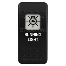 OTRATTW Carling Technologies Contura II Rocker only, RUNNING LIGHT, WHITE LENS