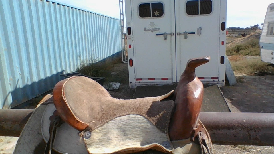 Child's Cowhide-On Western Saddle 10" seat brown & tan beauty LIL COWBOY/COWGIRL - Image 2 of 4