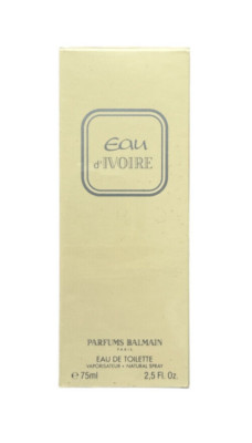 (266,65EUR/100ML) 75ML BALMAIN - EAU D'IVOIRE - EAU DE TOILETTE SPRAY NEU OVP