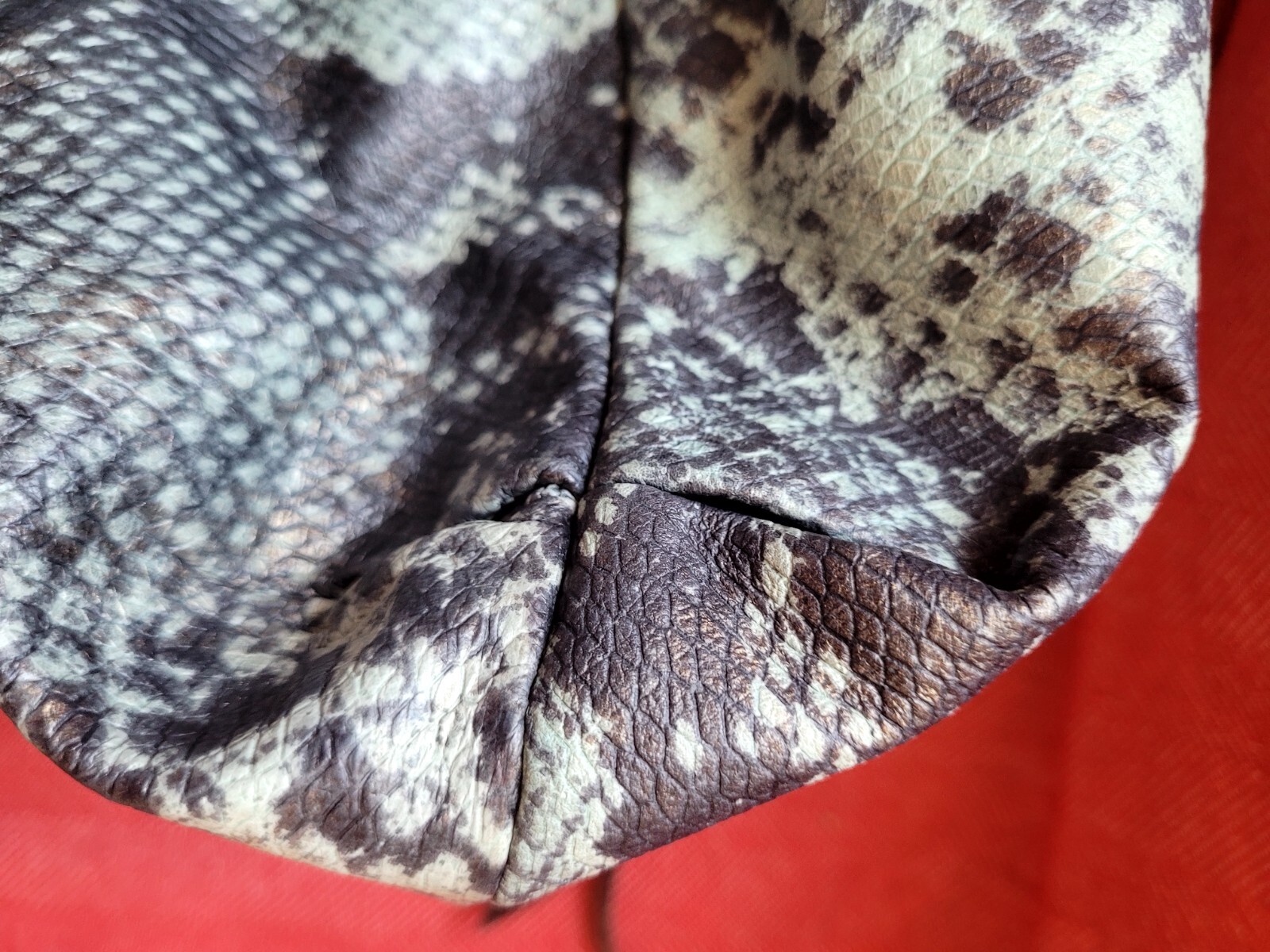 Aimee Kestenberg Python Snakeskin Leather Shoulde… - image 10