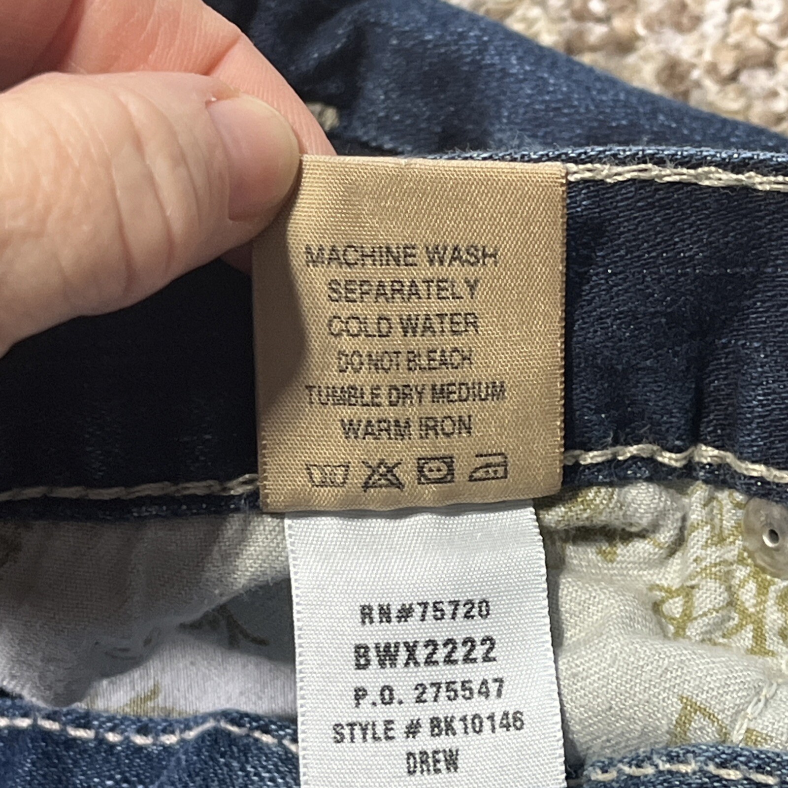 Women's Buckle BKE Drew Dark Wash Jean Shorts 28 Mid Rise Waist 31 - View 5