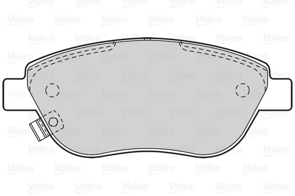 Plaquettes de frein Valeo 302069 anti-vibration contre les sifflements de disque