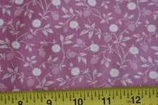 By 1/2 Yd, Vintage, Light-Pink Calico on Dusty-Pink Quilt Cotton, Cranston,N1675