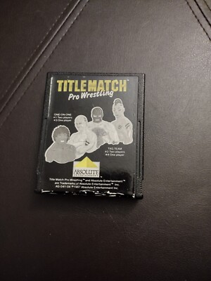 Atari 2600 Title Match Pro Wrestling Game by Absolute 1987 tested authentic