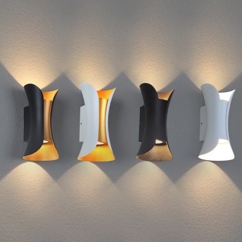 Lámpara de pared LED impermeable iluminación pasillo dormitorio luz de pared aplique lámpara de jardín - Imagen 13 de 25