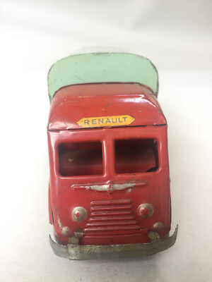 Camion CIJ Renault Bâché – Jouet Ancien En Tôle, Fabrication Française, état De Jeu