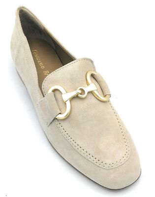 Francesco Brunelli BB4103 Ivory Leather Loafers T 2Cm