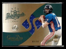 2003 Upper Deck Pros & Prospects Juston Wood Game Day Jerseys Gold /50 Y9562