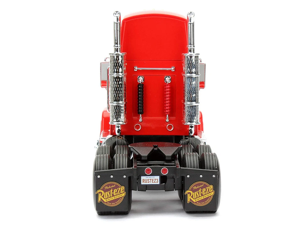 Camión Mack #95 Rojo "Coches" (2006) Película "Hollywood Rides" Serie Diecast Modelo Ca Foto 3 de 4