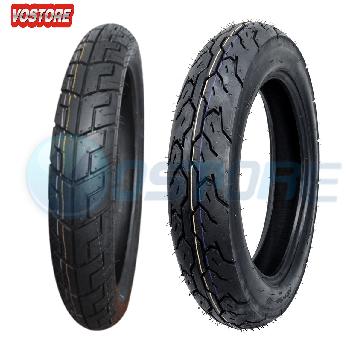 Motorcycle Tire Set 90/90-18 Front 130/90-15 Rear Tires For Honda