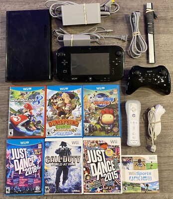 Nintendo Wii U 32GB Handheld System With 7 Games And Accessories