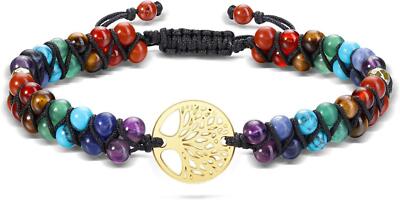 7 Chakra Armband Engel Edelstein Yoga Healing Reiki Frau Mann