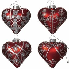 Glass Handcrafted Baubles Premium Traditional Christmas Tree Decoration