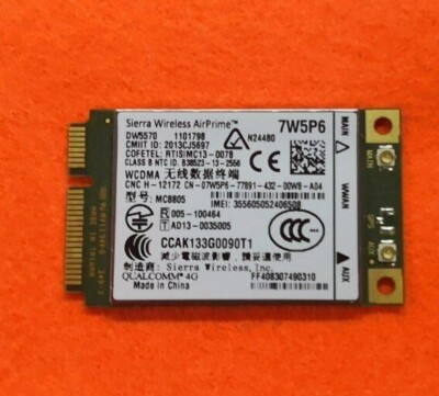 Platine für Dell Latitude E7240 GSM UMTS WCDMA QUALCOMM 4G 7W5P6 DW5570